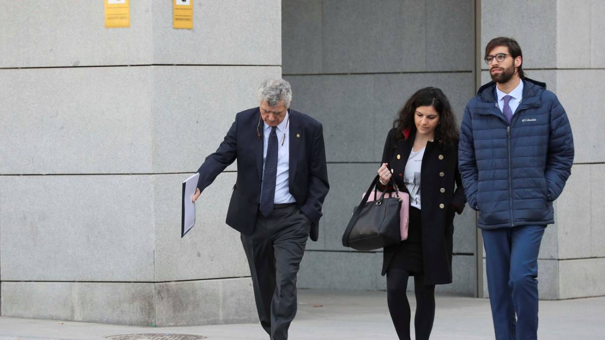 Ángel María Villar, expresidente de la RFEF, llegando a la Audiencia Nacional.