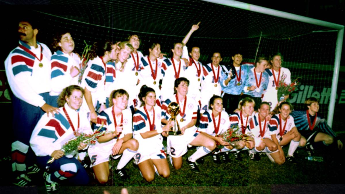 Estados Unidos con la Copa del Mundo.