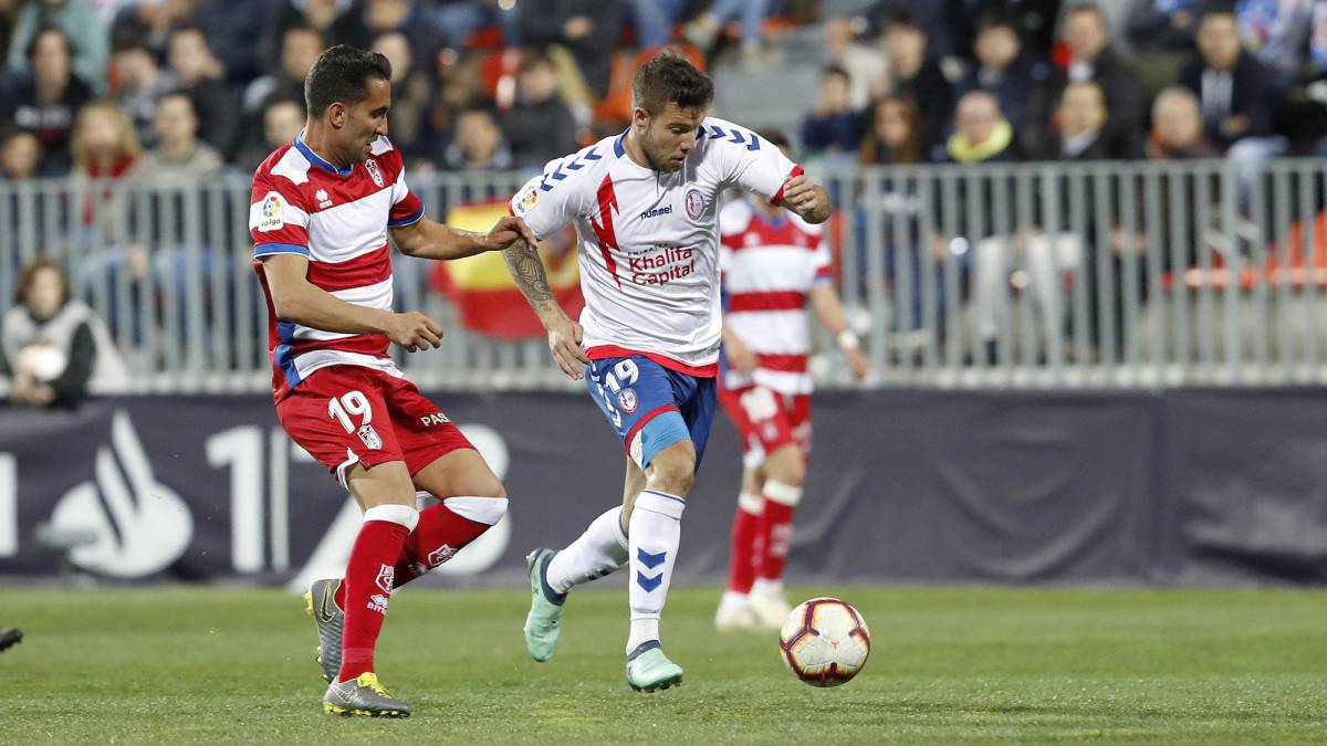 Aitor Ruibal, jugador del Rayo Majadahonda, en el partido ante el Granada.