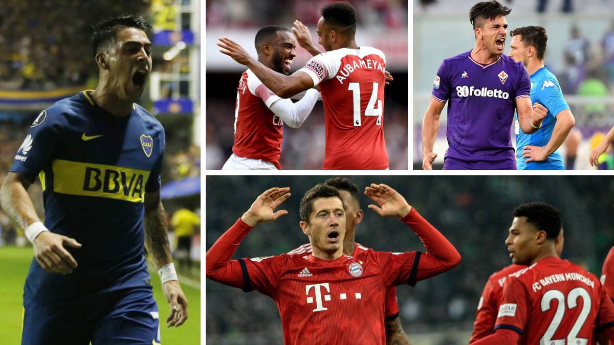 Boca, Arsenal, Fiorentina, Bayern.