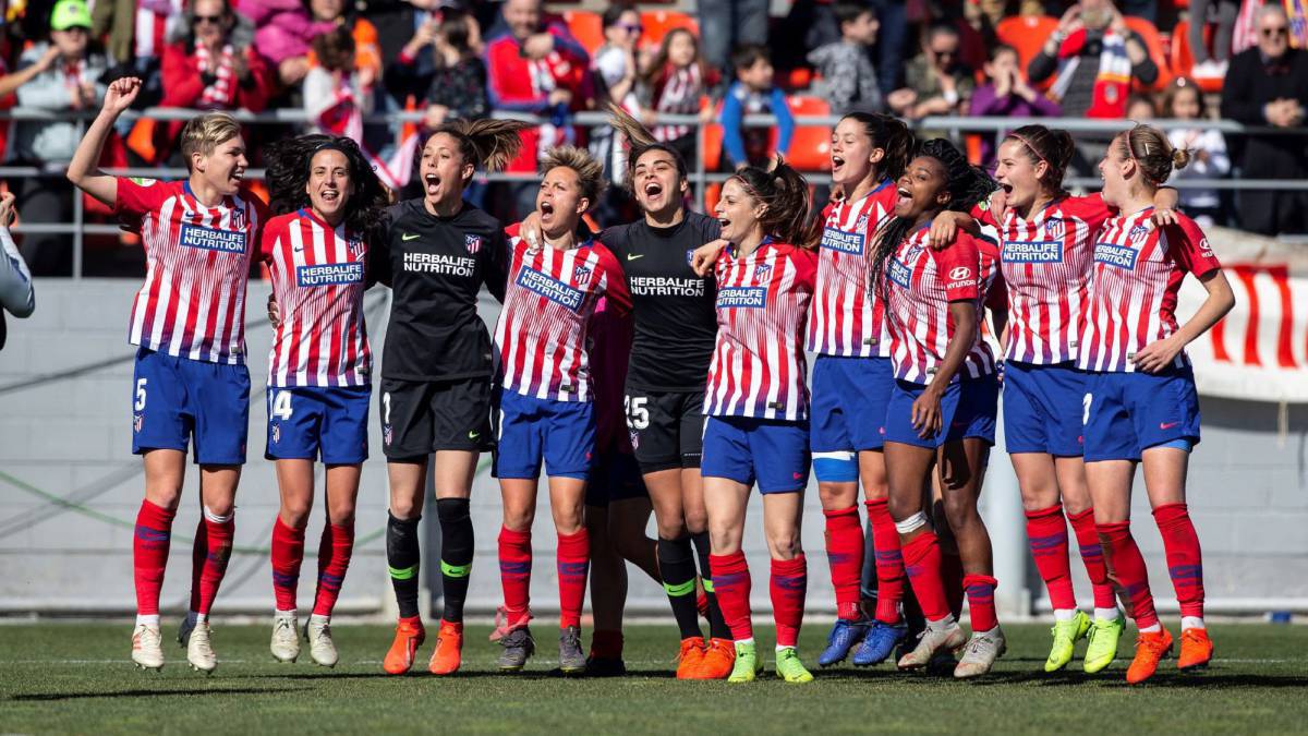 Jugadoras del Atlético Femenino.