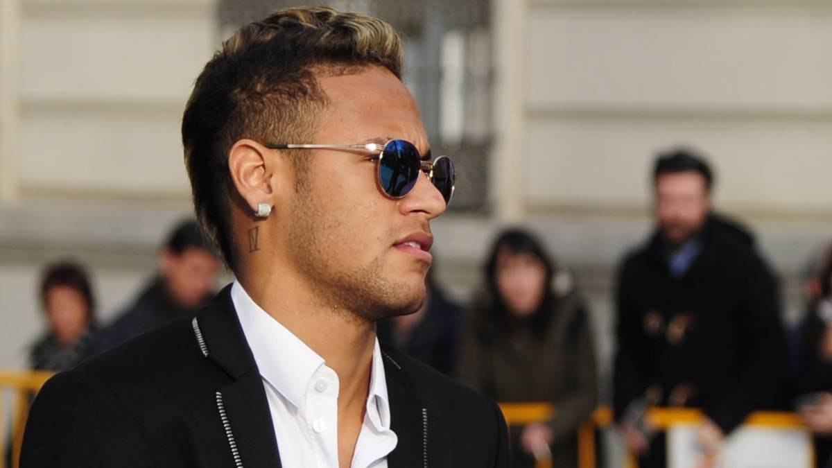 Neymar, en la Audiencia Nacional en febrero de 2016.