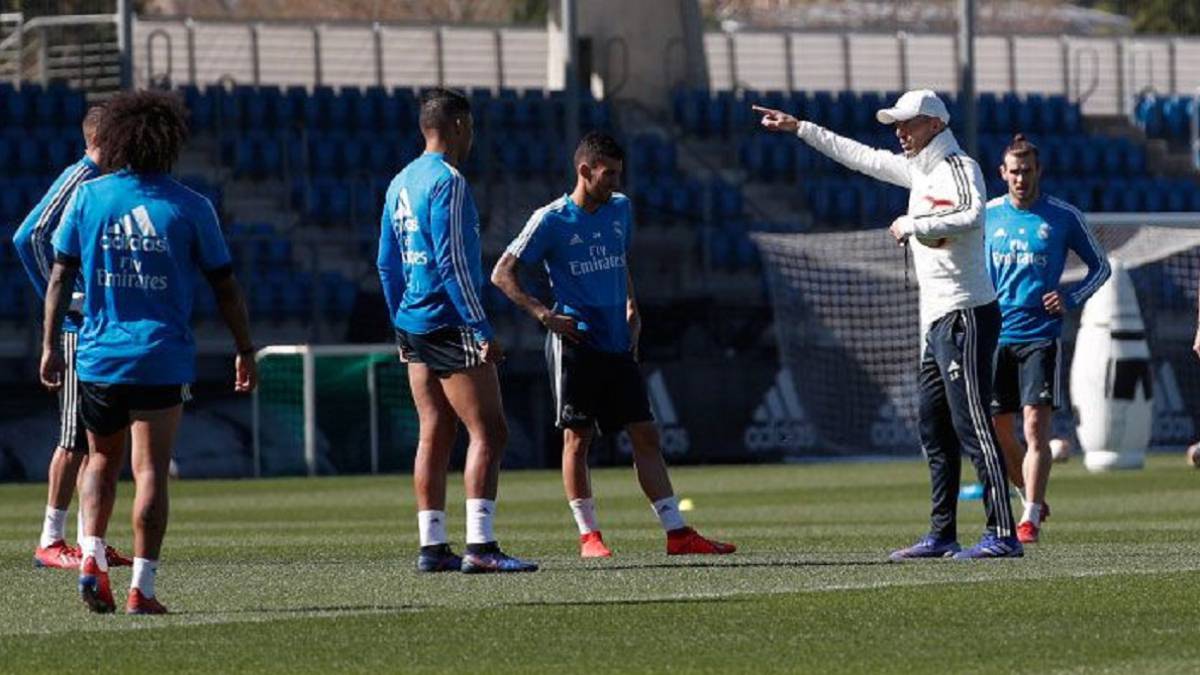 Zidane dirigió su segunda sesión pensando en el Celta.
