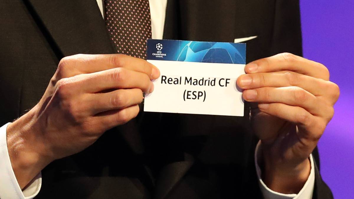 La papeleta del Real Madrid en el sorteo de la fase de grupos de la Champions de esta temporada