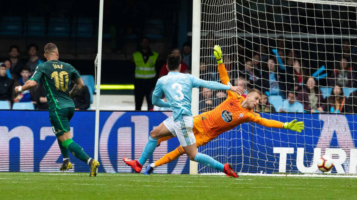 El Celta perdió el último partido ante el Betis por un gol de Jesé.
