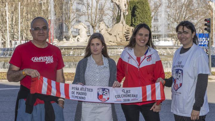 Rubén, Esther, Rut y Casilda de la peña Las Colchoneras.