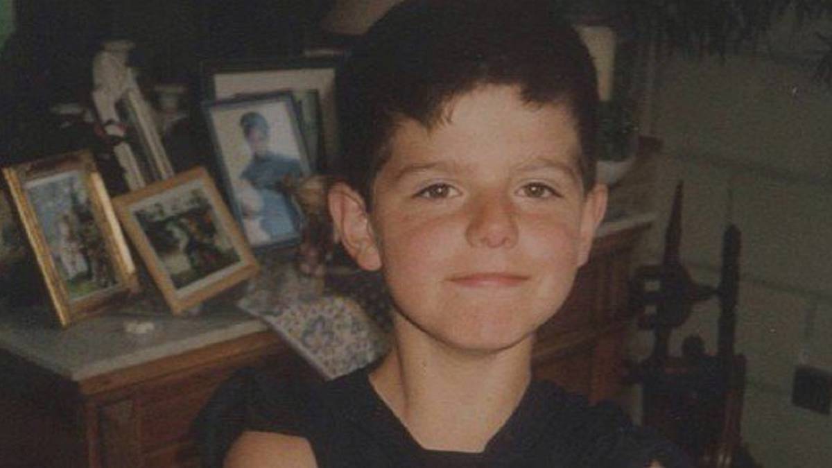El guardameta belga del Real Madrid, Thibaut Courtois, de niño.