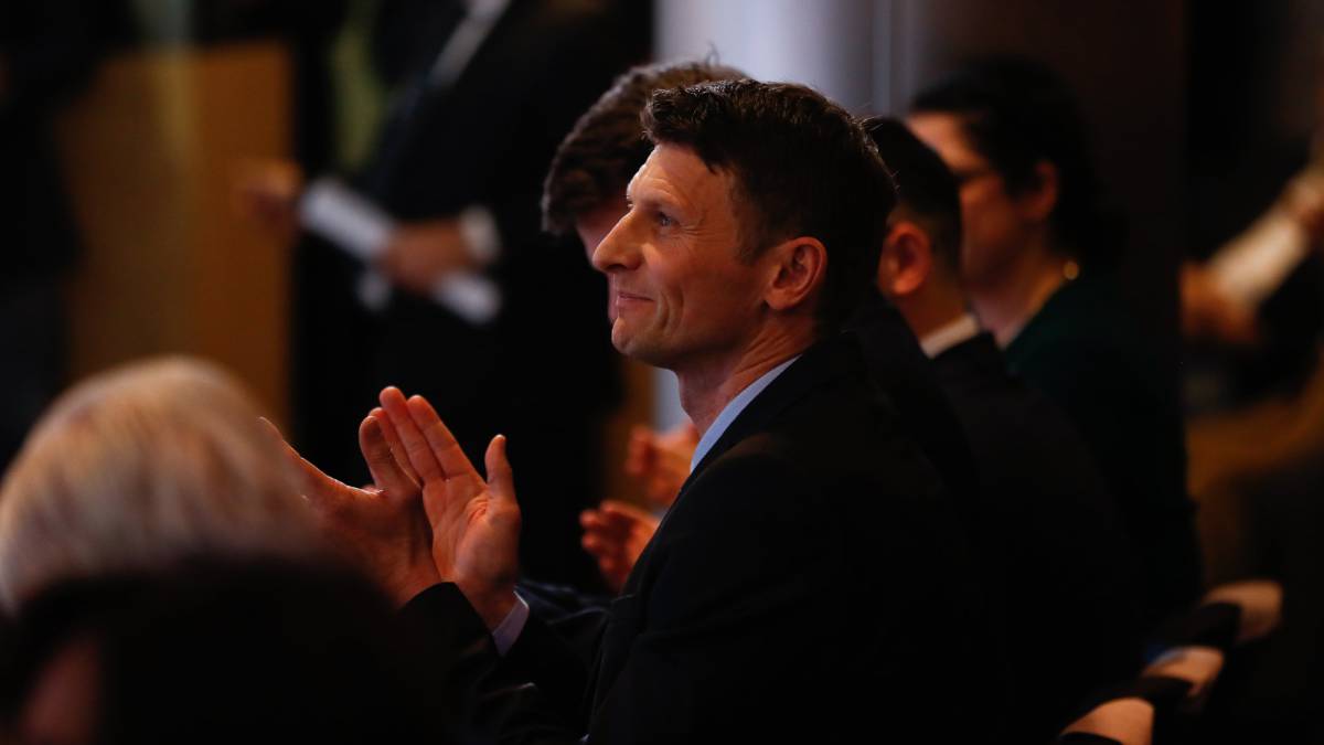 Tore André Flo, en la presentación del Corazón Classic Match entre Real Madrid y Chelsea.