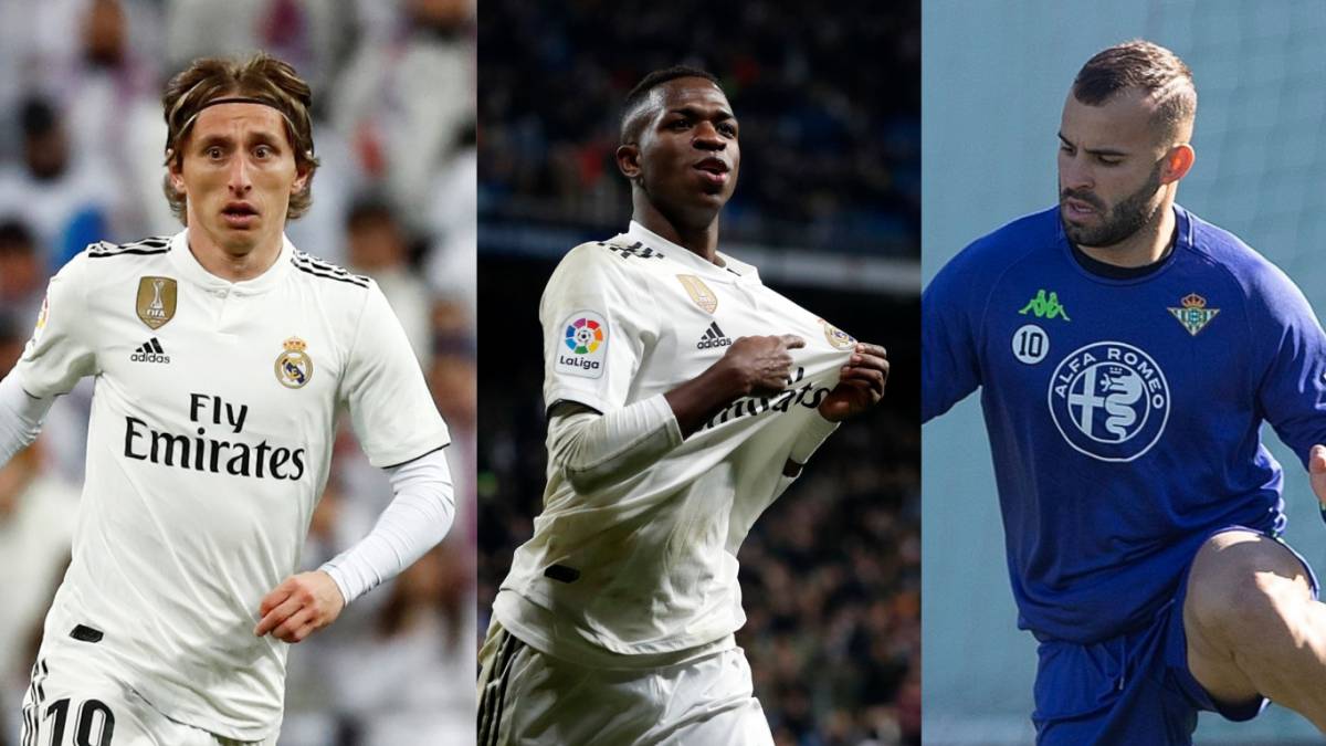 Modric, Vinicius y Jesé.