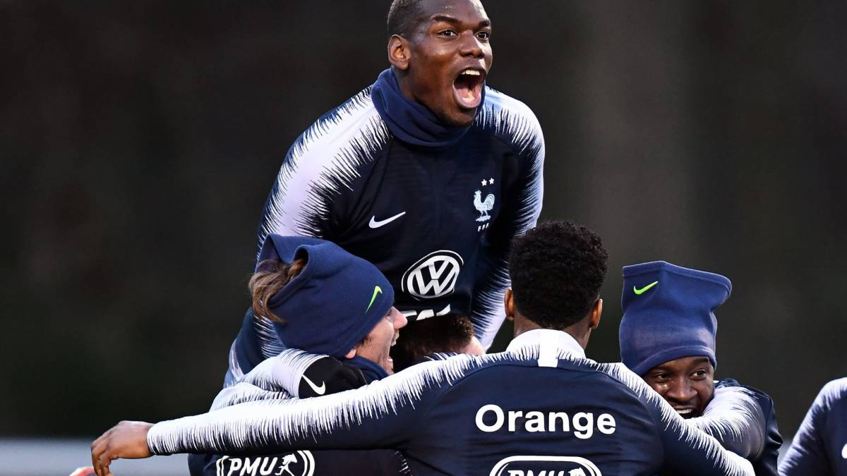Paul Pogba, con Francia.