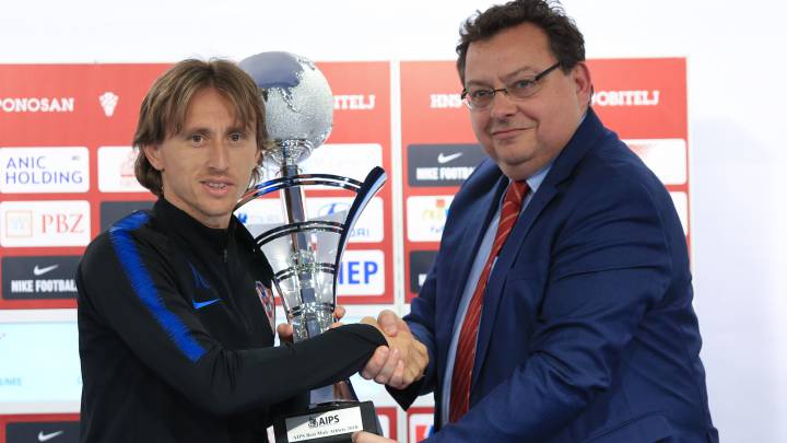 Modric, galardonado como mejor deportista de 2018 por la Asociación de la prensa deportiva.