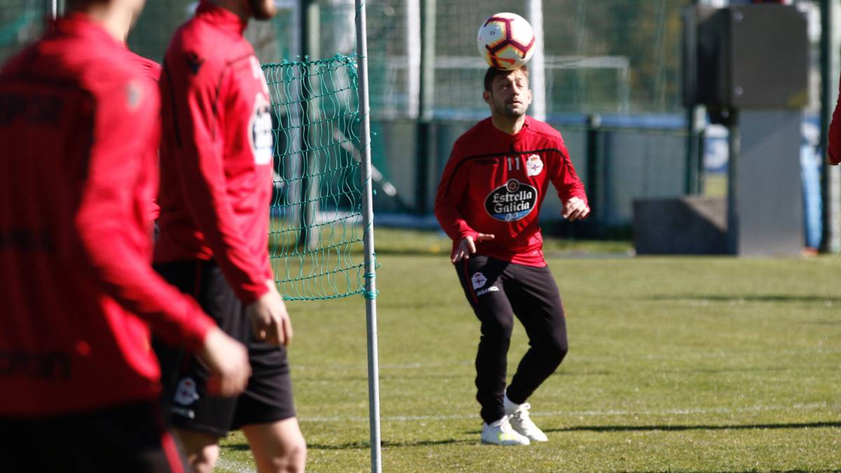 Fede Cartabia, durante el entrenamiento de este miércoles.