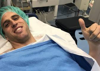 Pablo Hervías, operado con éxito de su rodilla izquierda