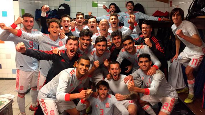 Un gol de Marqués en el 90' da el pase a España al Europeo Sub-19