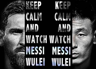 Messi vs. Wu Lei Catalan derby gripping China's PPTV