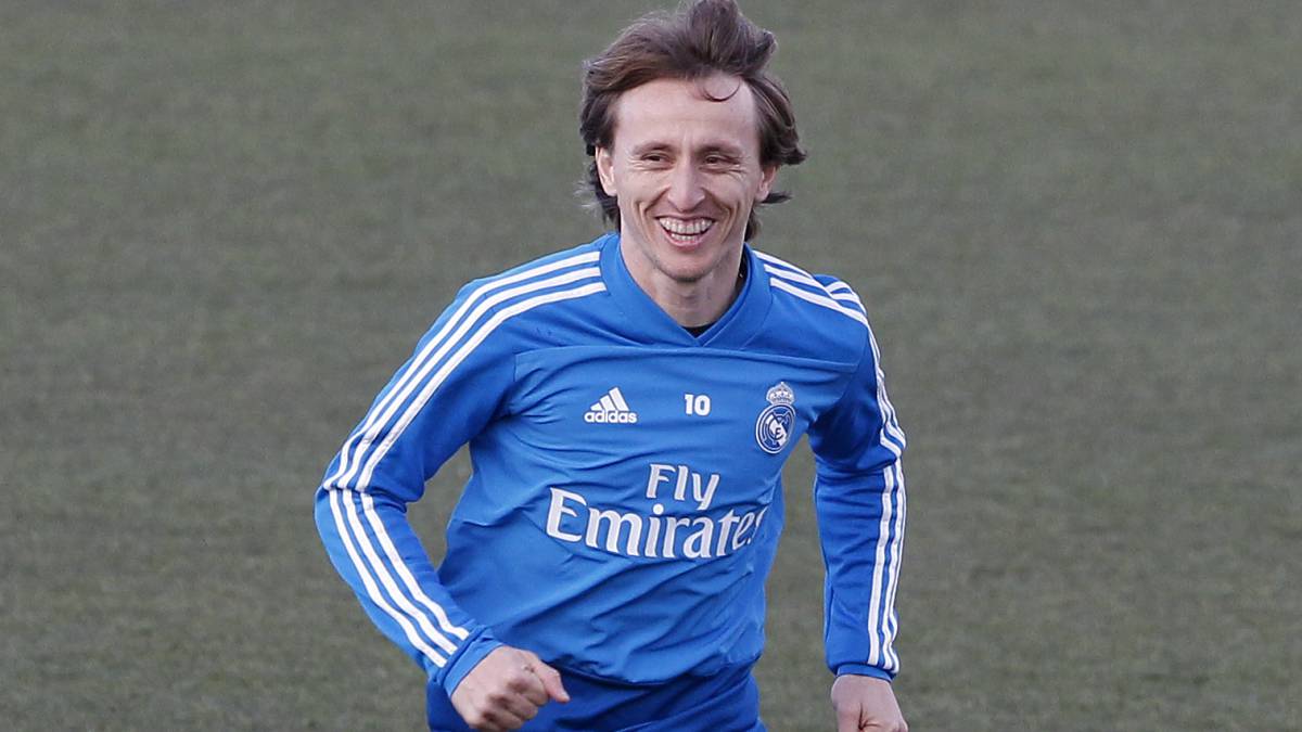 ENTRENAMIENTO REAL MADRID MODRIC