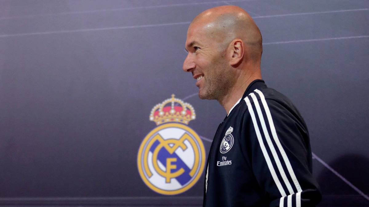 Zidane, entrenador del Real Madrid.