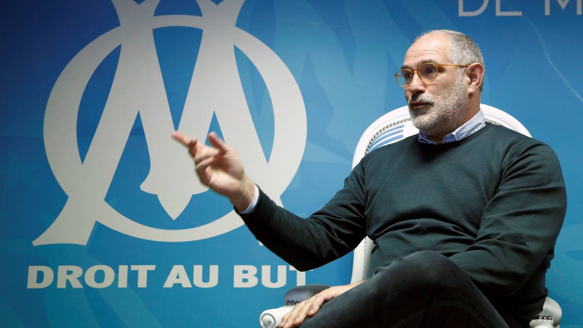 Zubizarreta, en una entrevista como Director Deportivo del Marsella.