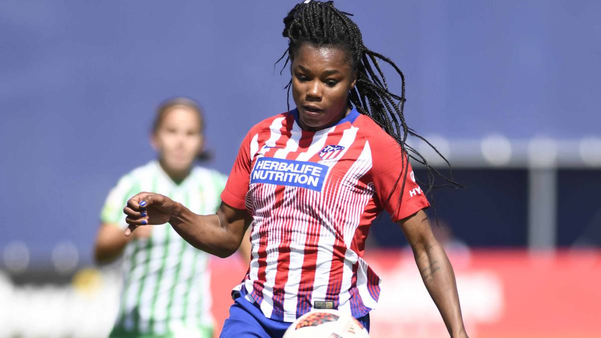 Ludmila, jugadora del Atlético Femenino.