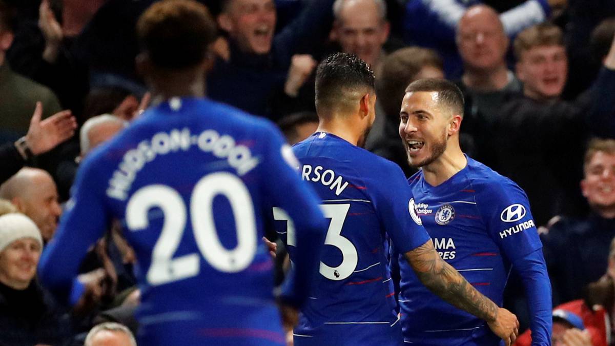 Hazard celebra un gol