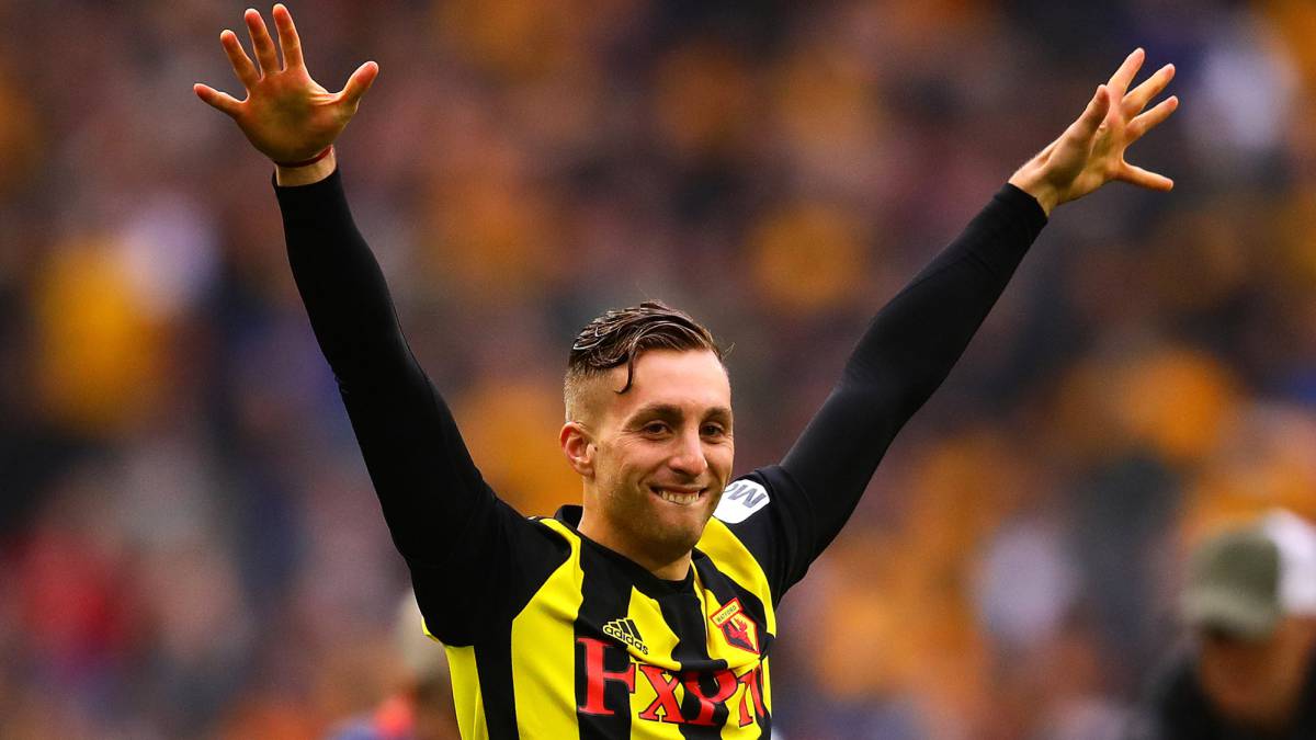 El extremo español del Watford, Gerard Deulofeu, durante un partido.