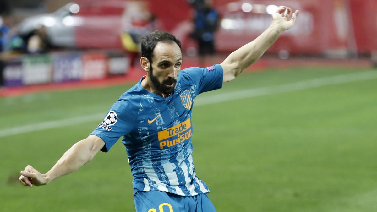 El lateral derecho del Atlético de Madrid, Jaunfran Torres, durante un partido.