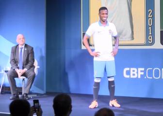 Real Madrid's Vinicius stars as Brazil launch new white kit