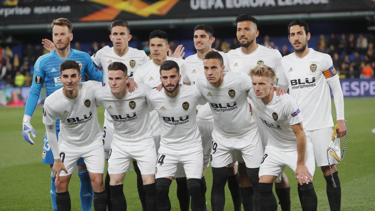 Formación del Valencia.