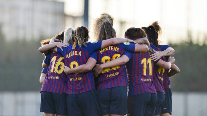 Jugadoras del Barcelona.