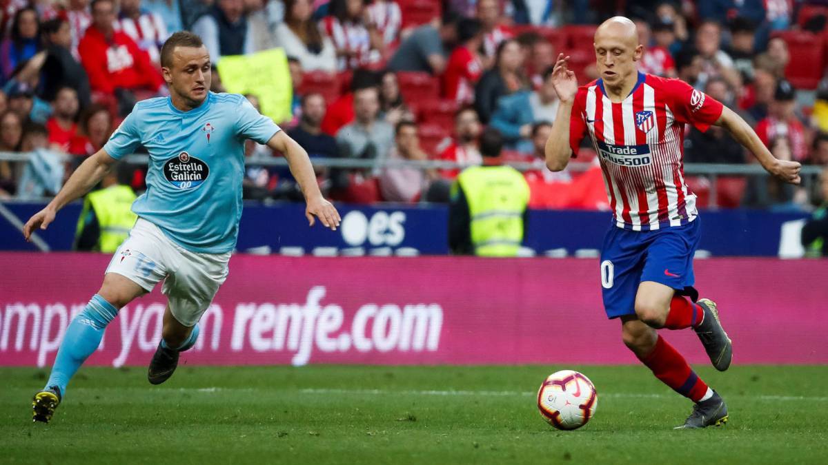 Víctor Mollejo contra el Celta.