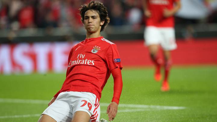 El delantero portugués del Benfica, Joao Félix, durante un partido.