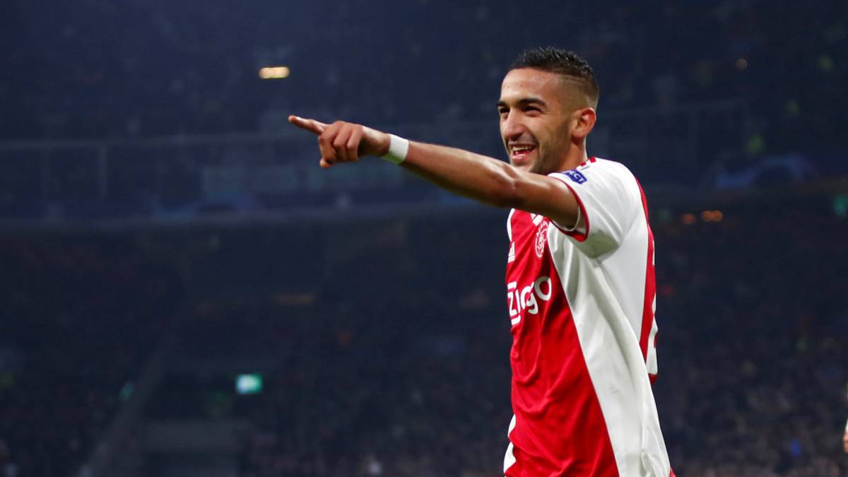 Ziyech celebrando un gol