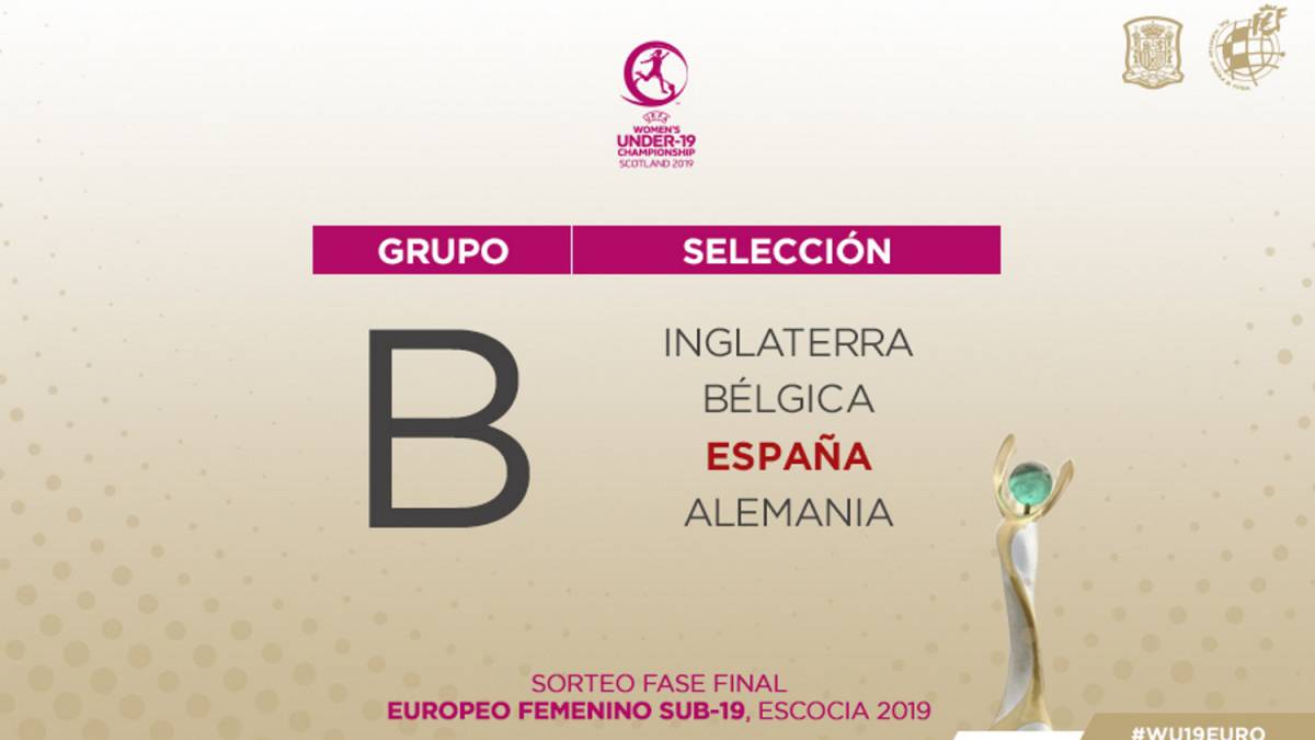 Alemania, Inglaterra y Bélgica, rivales de la Sub-19 en la Euro