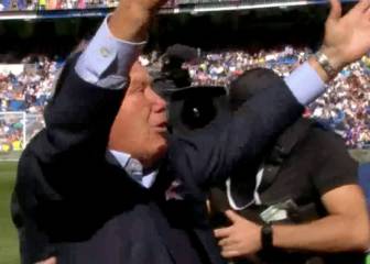 La ovación que el Bernabéu le dio a Herrerín en el homenaje que le hizo el Madrid en octubre