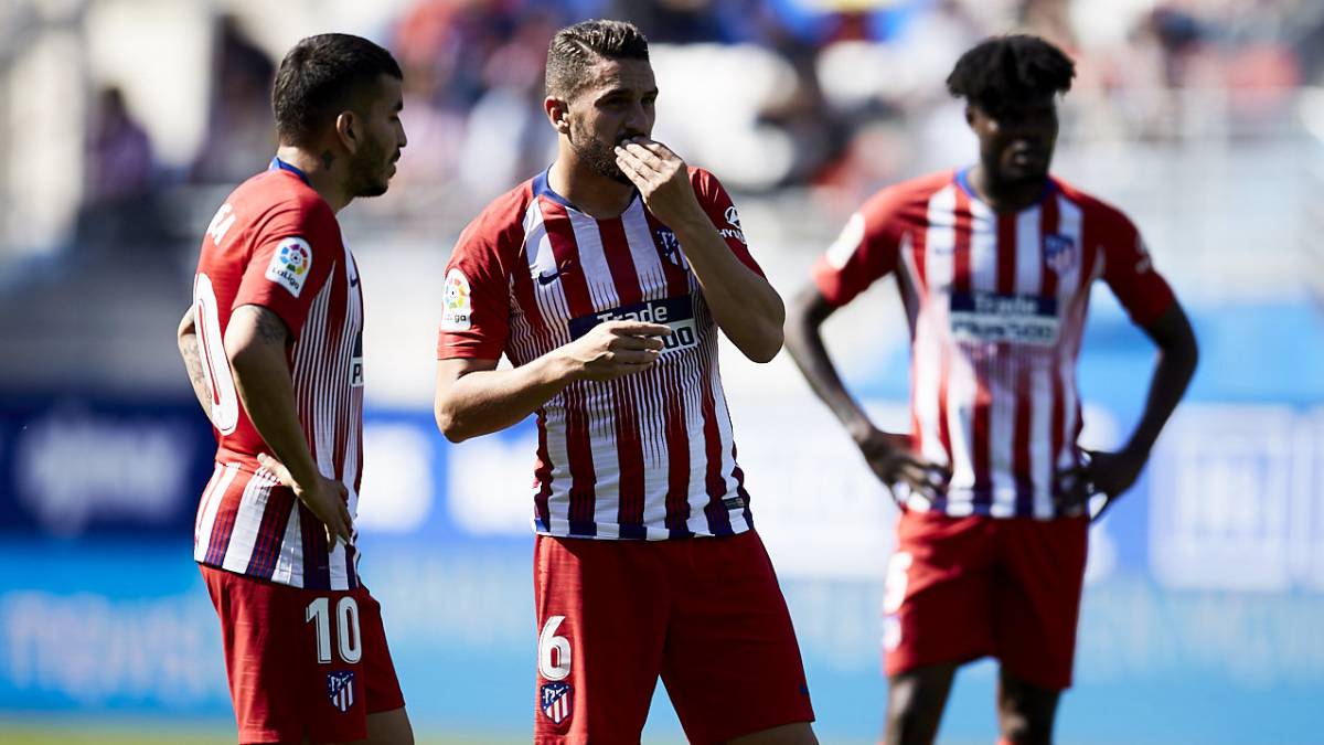 Koke en el partido contra el Eibar.