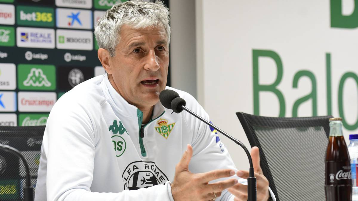 Setién: "¿Destitución? No pienso en ello en absoluto"