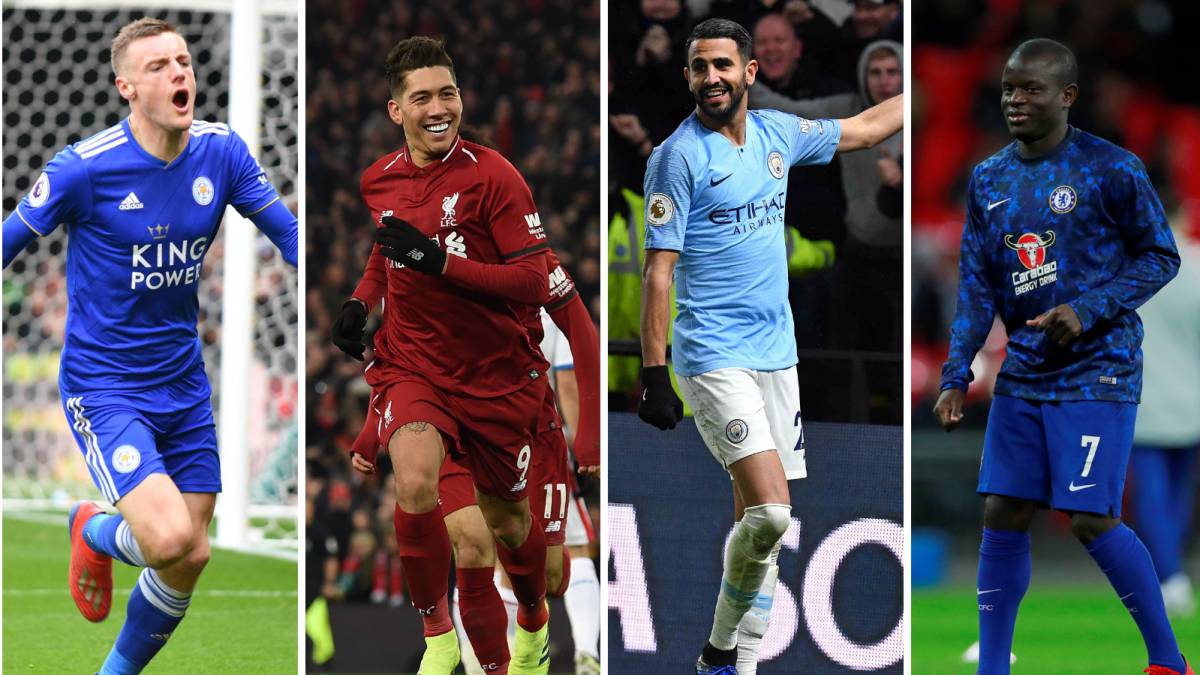 Vardy, Firmino, Mahrez o Kanté, varios de los jugadores que se han quedado fuera del top 50 de FourFourTwo.