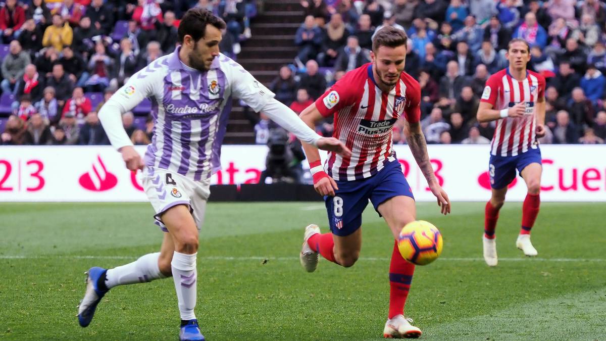 El Atlético contra el Valladolid.