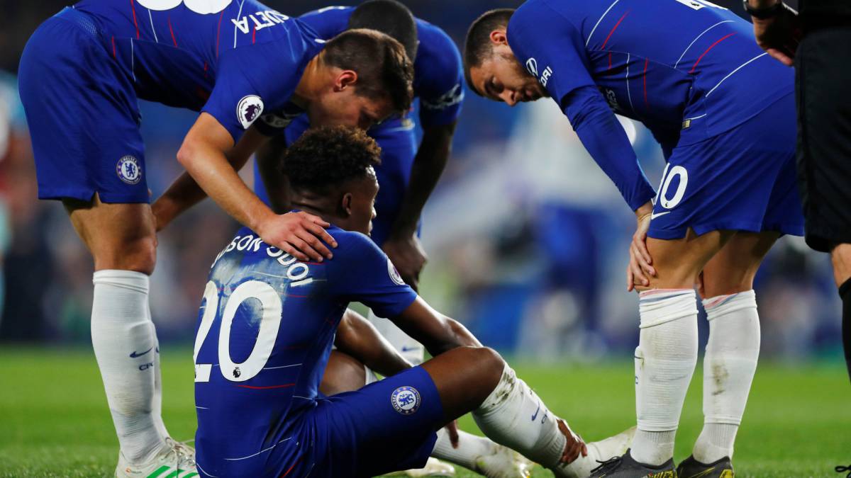 Hudson-Odoi se lesiona: rotura del tendón de Aquiles