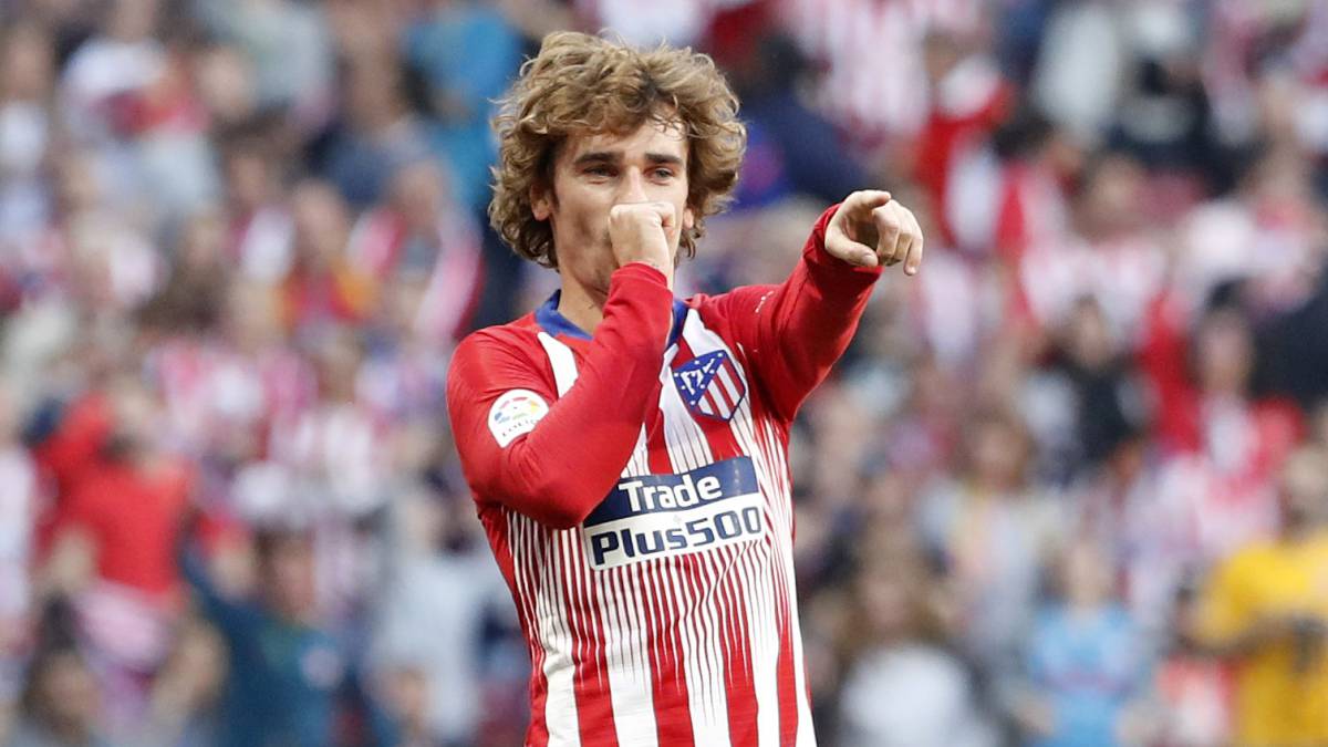 Griezmann celebra un gol ante el Celta.