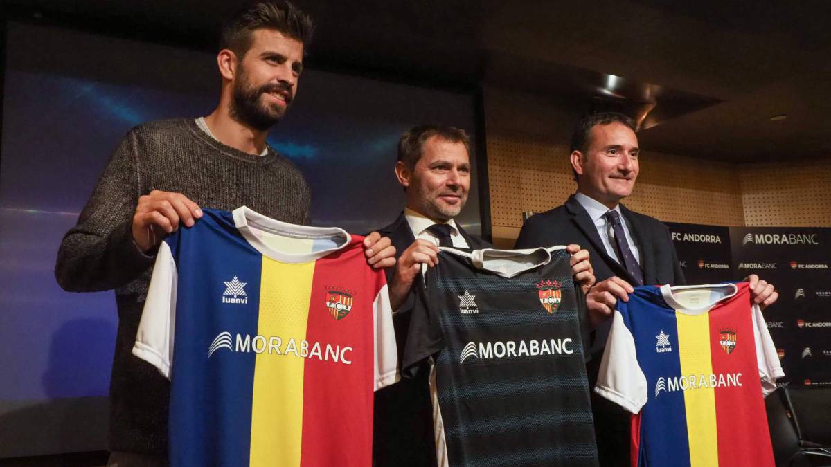 Gerard Piqué, en la presentación del Andorra.