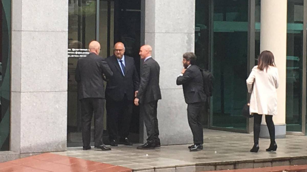 Javier Tebas no dejó pasar al equipo de Rubiales a la Asamblea