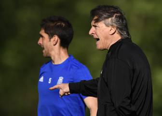 Egea ensaya con el 4-4-2 para su estreno en Almería