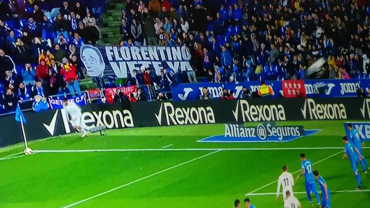 Real Madrid: Banner urging Pérez resignation unfurled at Getafe