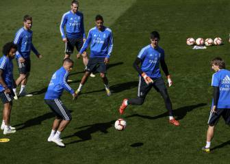 El Madrid prepara el partido contra el Rayo