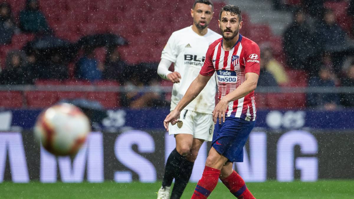 Koke, tras enviar un centro al área en el Atletico-Valencia: es que más centra del Atlético.