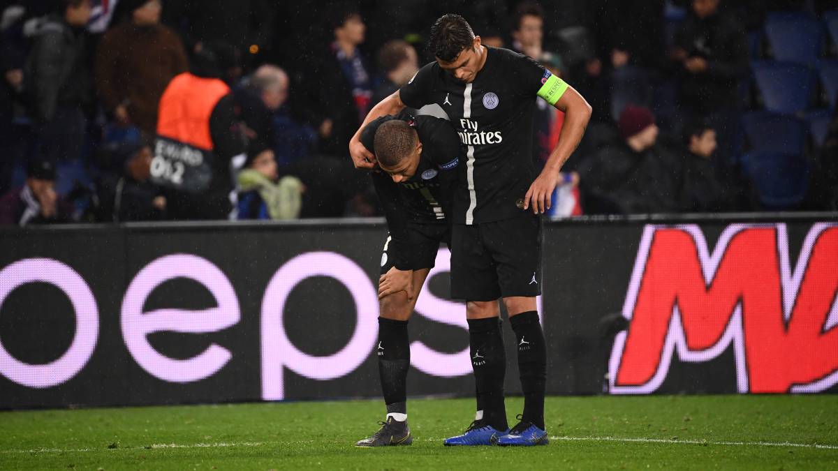Mbappé y Thiago Silva