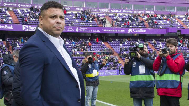 Ronaldo, en el partido entre Valladolid y Atlético de Madrid.