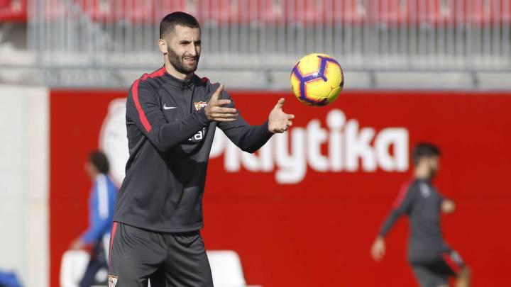 Gonalons se entrena con el resto y quiere estar ante el Leganés