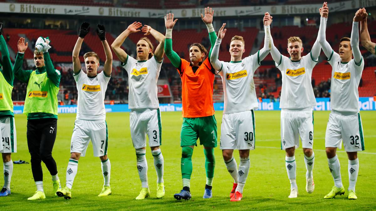 Los jugadores del Borussia Mönchengladbach.